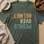 Pedals Over Helmet T-Shirt