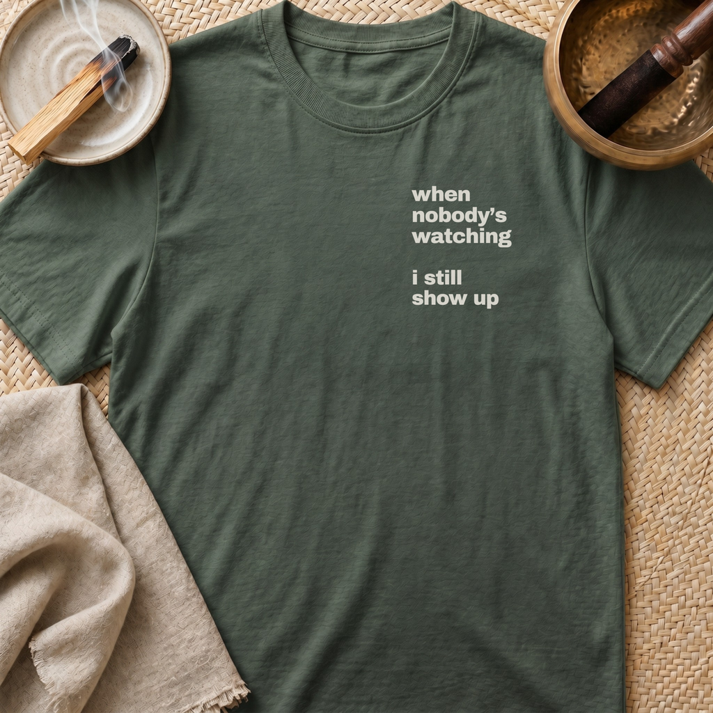 Show Up Left Chest T-Shirt