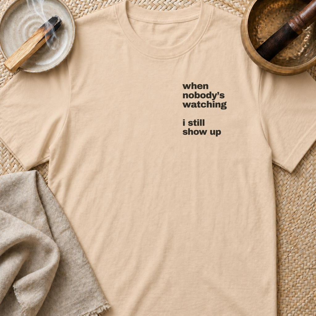 Show Up Left Chest T-Shirt