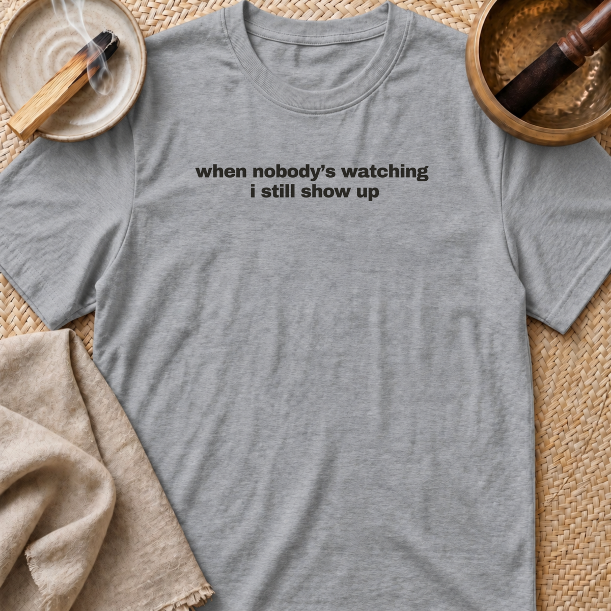 Show Up Centre Print T-Shirt